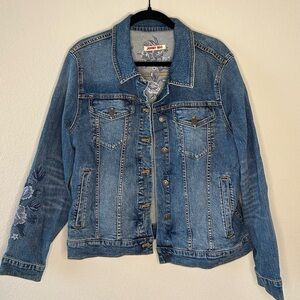 Johnny Was embroidered Denim jacket